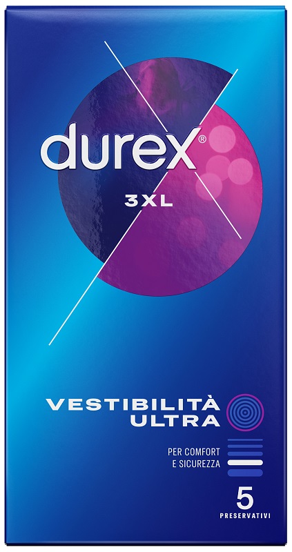 PRESERVATIVO DUREX 3XL VESTIBILITA' ULTRA 5 PEZZI - Farmaunclick.it