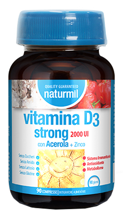 NATURMIL VITAMINA D3 STRONG 2000 UI 90 COMPRESSE - Farmaunclick.it