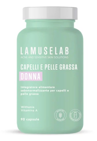 LAMUSELAB CAPELLI E PELLE GRASSA DONNA 90 CAPSULE - Farmaunclick.it