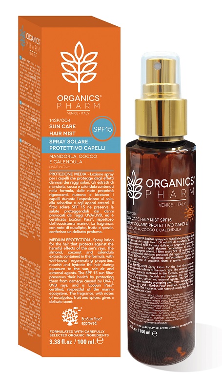 ORGANICS PHARM SUN CARE HAIR MIST SPF15 100 ML - Farmaunclick.it