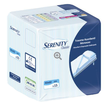 TRAVERSA SERENITY CLASSIC SUPER 40X60 CM 30 PEZZI - Farmaunclick.it