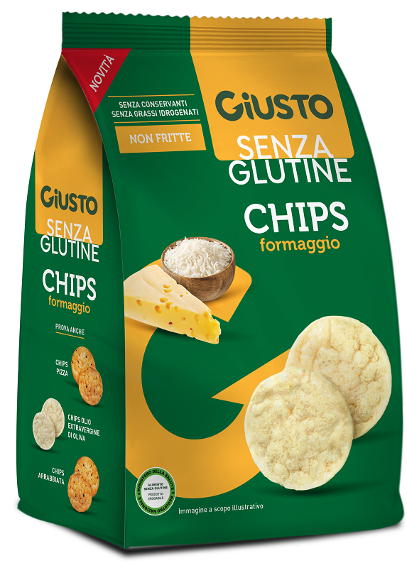 GIUSTO SENZA GLUTINE CHIPS FORMAGGIO 40 G - Farmaunclick.it