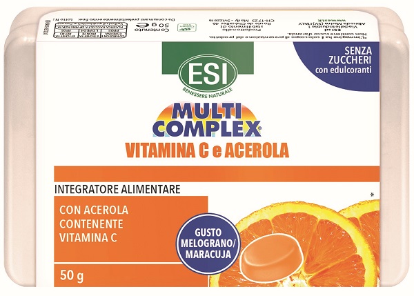 ESI MULTICOMPLEX VITAMINA C E ACEROLA CARAMELLE 50 G - Farmaunclick.it