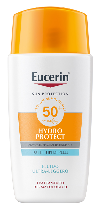 EUCERIN SUN FACE HYDRO PROTECT FLUIDO ULTRA LEGGERO SPF50+ 50 ML - Farmaunclick.it