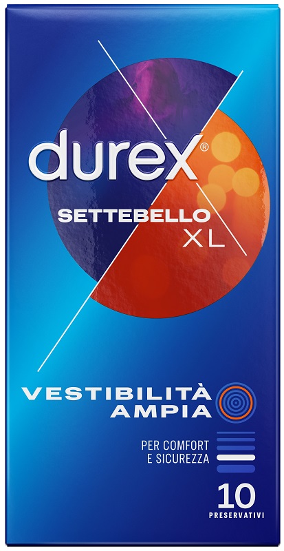 PROFILATTICO DUREX SETTEBELLO EXTRALARGE 10 PEZZI - Farmaunclick.it