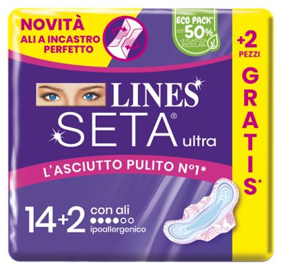 LINES SETA ULTRA ASSORBENTI ALI CP 14+2 PEZZI - Farmaunclick.it