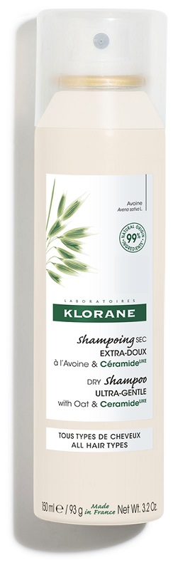 KLORANE SHAMPOO SECCO EXTRA DELICATO AVENA&CERAMIDE TUTTI I TIPI DI CAPELLI SPRAY 150 ML - Farmaunclick.it