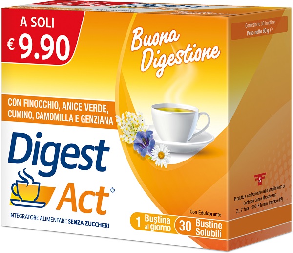 DIGEST ACT 30 BUSTINE SOLUBILI SENZA ZUCCHERI - Farmaunclick.it