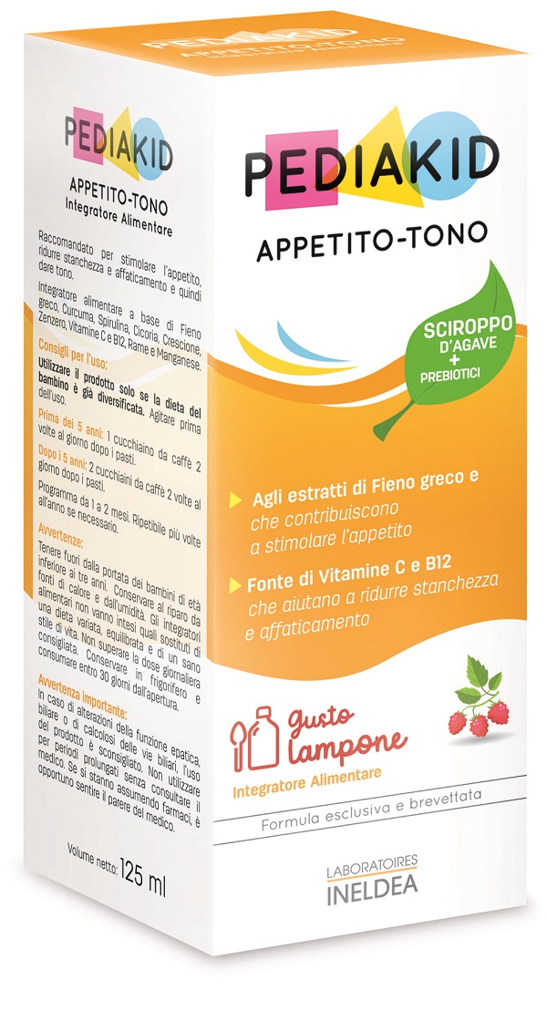 PEDIAKID APPETITO E TONO SCIROPPO 125 ML - Farmaunclick.it