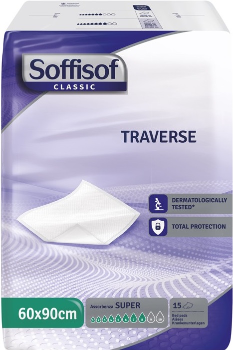 TRAVERSA PER INCONTINENZA SOFFISOF CLASSIC 8 GOCCE 60 X 90 15 PEZZI - Farmaunclick.it