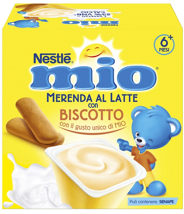 MIO MERENDA AL LATTE BISCOTTO 4 PEZZI DA 100 G - Farmaunclick.it