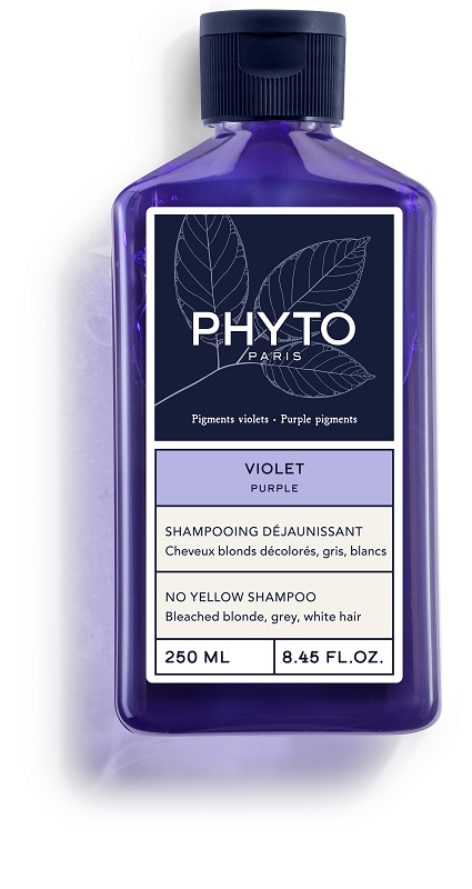 PHYTO PARIS VIOLET SHAMPOO ANTI GIALLO PER CAPELLI BIONDI DECOLORATI GRIGI BIANCHI 250 ML - Farmaunclick.it