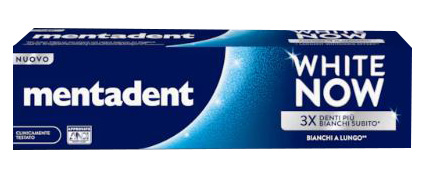 MENTADENT DENTIFRICIO WHITE NOW ORIGINAL 75 ML - Farmaunclick.it