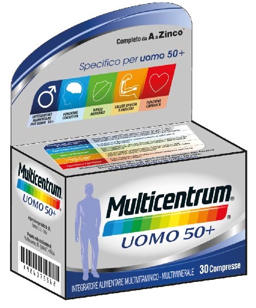 MULTICENTRUM UOMO 50+ 30 COMPRESSE - Farmaunclick.it
