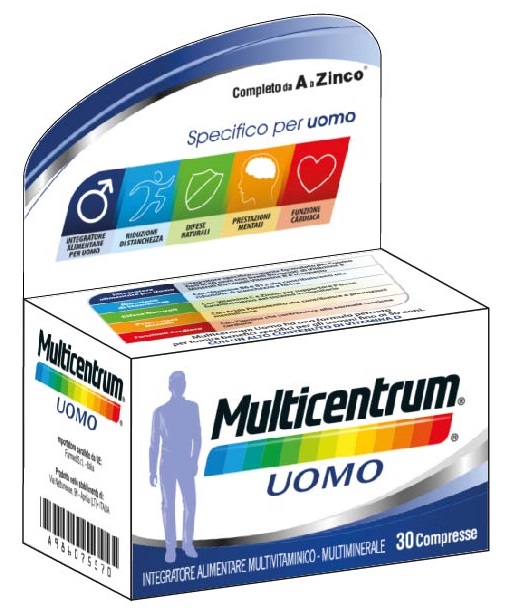 MULTICENTRUM UOMO 30 COMPRESSE - Farmaunclick.it