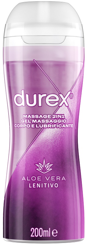 DUREX MASSAGE 2 IN 1 GEL MASSAGGIO CORPO E LUBRIFICANTE ALOE VERA 200 ML - Farmaunclick.it