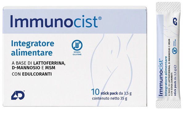 IMMUNOCIST 10 STICK PACK DA 3,5 G CON EDULCORANTI SENZA GLUTINE - Farmaunclick.it