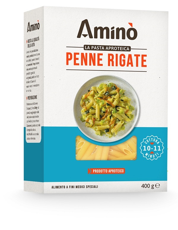 AMINO' LA PASTA APROTEICA PENNE RIGATE 400 G - Farmaunclick.it