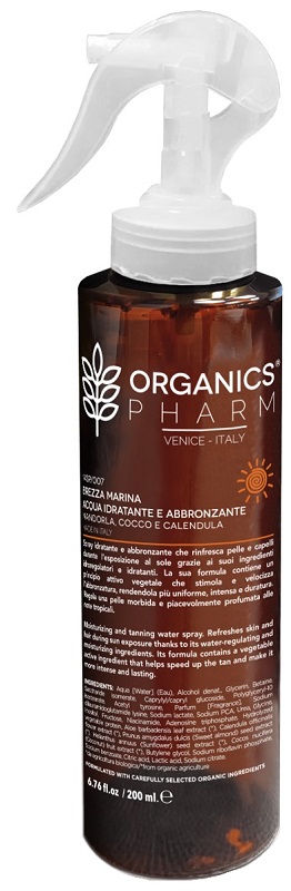 ORGANICS PHARM BREZZA MARINA ACQUA IDRATANTE E ABBRONZANTE 200 ML - Farmaunclick.it