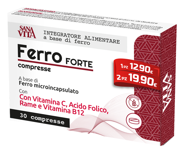 SANAVITA FERRO FORTE 30 COMPRESSE - Farmaunclick.it