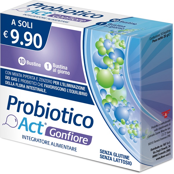 PROBIOTICO ACT GONFIORE 10 BUSTINE - Farmaunclick.it