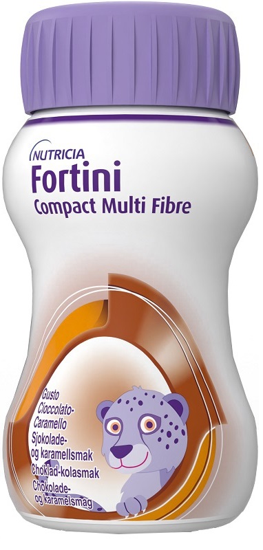 FORTINI COMPACT MULTI FIBRE CIOCCOLATO CARAMELLO 4 BOTTIGLIE DA 125 ML - Farmaunclick.it