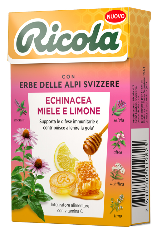 RICOLA ECHINACEA MIELE & LIMONE 50 G - Farmaunclick.it