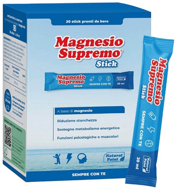 MAGNESIO SUPREMO 20 STICK DA 20 ML - Farmaunclick.it
