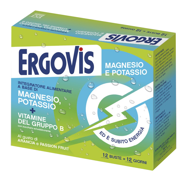 ERGOVIS MG+K VITAMINE B CON ZUCCHERO 12 BUSTINE - Farmaunclick.it
