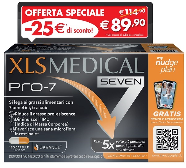 XLS MEDICAL PRO 7 180 CAPSULE TAGLIO PREZZO - Farmaunclick.it