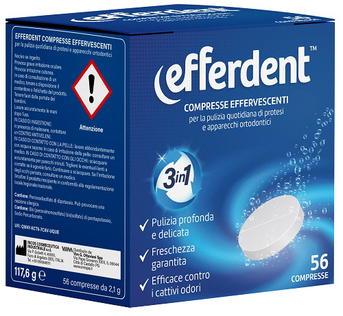 EFFERDENT 56 COMPRESSE EFFERVESCENTI - Farmaunclick.it