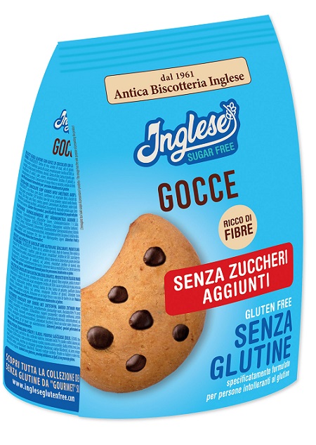 INGLESE BISCOTTI GOCCE DI CIOCCOLATO SENZA ZUCCHERI AGGIUNTI 200 G - Farmaunclick.it