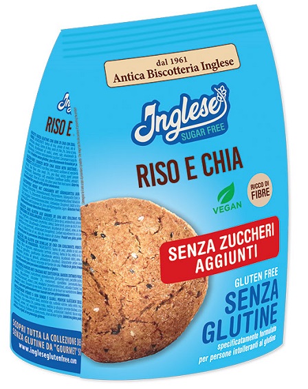 INGLESE BISCOTTI GRISO E CHIA SENZA ZUCCHERI AGGIUNTI 200 G - Farmaunclick.it