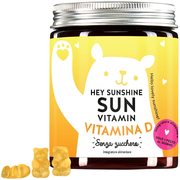 HEY SUNSHINE SUN VITAMINS MIT D3 SUGARFREE 45 CARAMELLE GOMMOSE - Farmaunclick.it