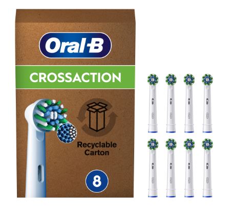 ORALB POWER REFILL EB50R CROSSACTION 8 PEZZI - Farmaunclick.it