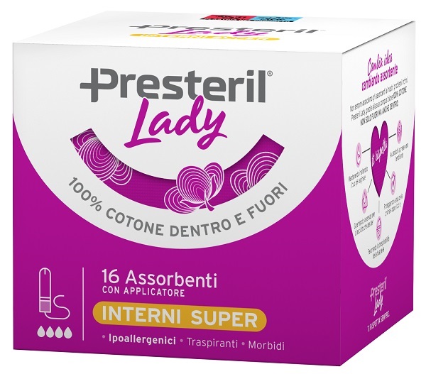LADY PRESTERIL  ASSORBENTE INTERNO COMPACT SUPER PLUS 16 PEZZI - Farmaunclick.it