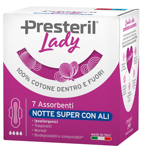 LADY PRESTERIL ASSORBENTI NOTTE SUPER ALI 7 PEZZI - Farmaunclick.it