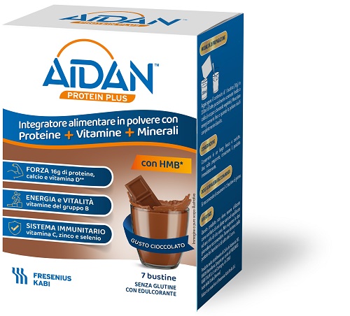 AIDAN PROTEIN PLUS CIOCCOLATO 7 BUSTINE - Farmaunclick.it