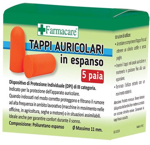 TAPPI AURICOLARI ESPANSO 5 PAIA - Farmaunclick.it