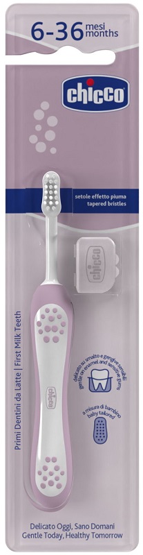 CHICCO SPAZZOLINO 6 MESI+ ROSA - Farmaunclick.it