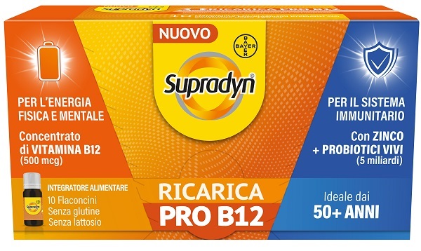 SUPRADYN RICARICA PRO B12 10 FLACONCINI - Farmaunclick.it
