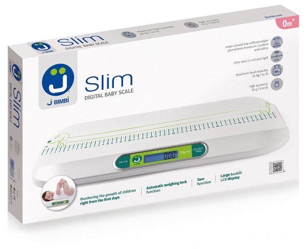 J BIMBI SLIM BILANCIA DIGITALE PESA BAMBINI ULTRASOTTILE - Farmaunclick.it