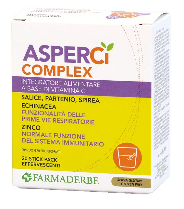 ASPER CI COMPLEX 20 STICK PACK EFFERVESCENTI 4,4 G - Farmaunclick.it