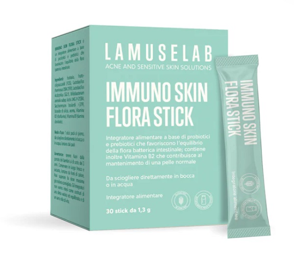 LAMUSELAB IMMUNO SKIN FLORA STICK 30 BUSTINE - Farmaunclick.it
