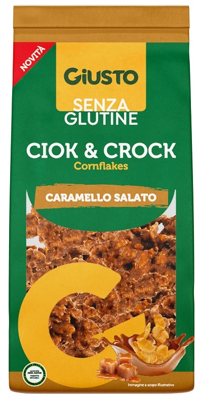 GIUSTO SENZA GLUTINE CIOK&CROCK CORNFLAKES CARAMELLO SALATO 125 G - Farmaunclick.it