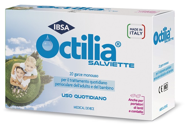 OCTILIA SALVIETTE PERIOCULARI 20 GARZE IN VISCOSA NON STERILI - Farmaunclick.it