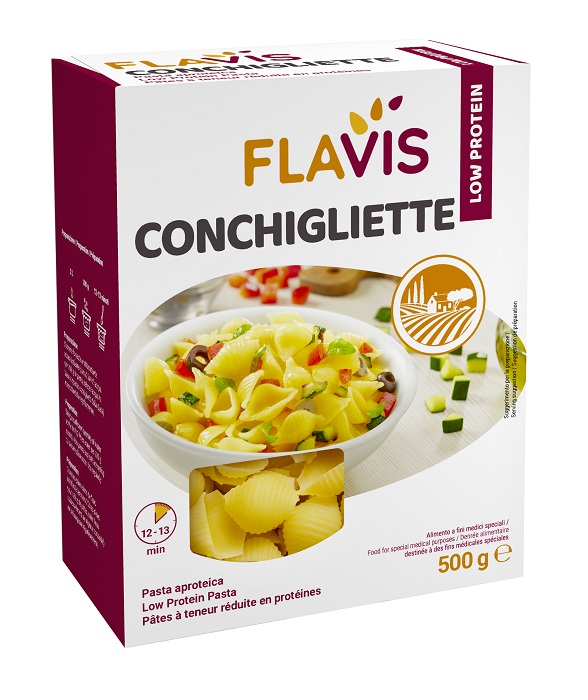 FLAVIS CONCHIGLIETTE APROTEICHE 500 G - Farmaunclick.it