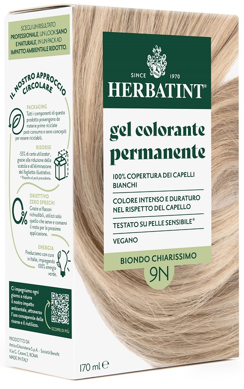 HERBATINT 9N BIONDO CHIARISSIMO 170 ML - Farmaunclick.it