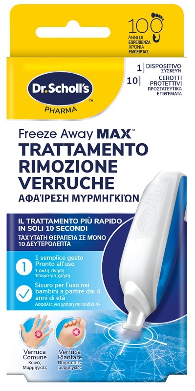 TRATTAMENTO RIMOZIONE VERRUCHE SCHOLL FREEZE AWAY MAX - Farmaunclick.it