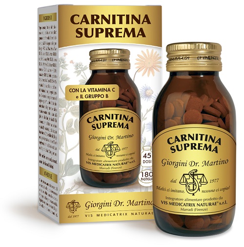 CARNITINA SUPREMA 180 PASTIGLIE 90 G - Farmaunclick.it